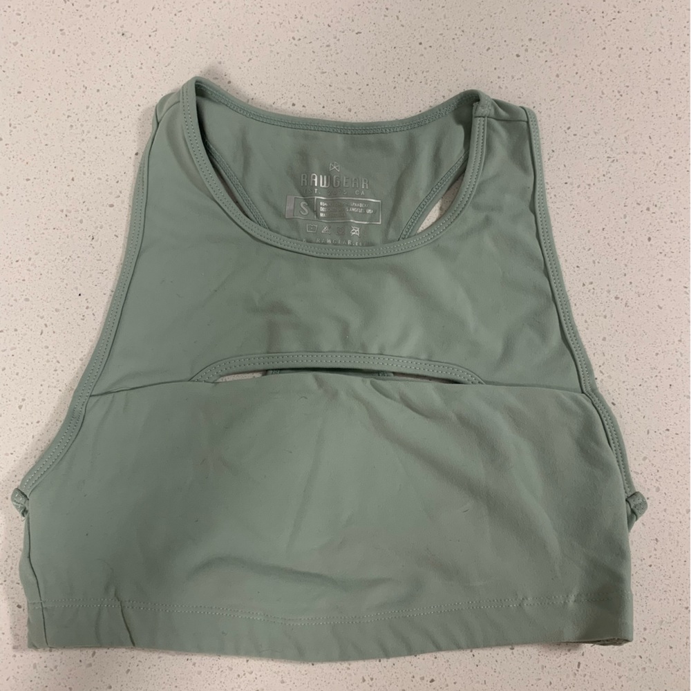 Rawgear light green sports bra